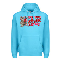Ocean Blue Love you forever Premium Hoodie - FaDigitalArtStudio