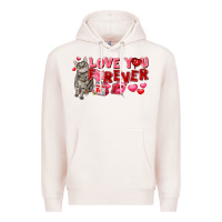 Pale Pink Love you forever Premium Hoodie - FaDigitalArtStudio