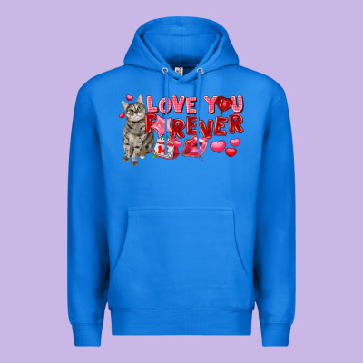Love You Forever Premium Hoodie Designed By Fadigitalartstudio