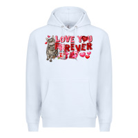 White Love you forever Premium Hoodie - FaDigitalArtStudio
