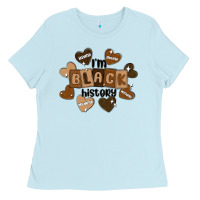 Baby Blue i am black history Ladies Tee - MaliasSmallBusiness