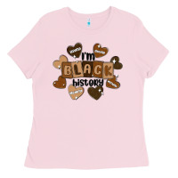 Bubblegum Pink i am black history Ladies Tee - MaliasSmallBusiness