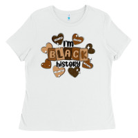 White i am black history Ladies Tee - MaliasSmallBusiness
