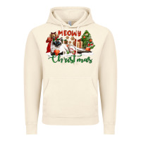 Vintage Artic siamese cat meowy christmas Vintage Hoodie - LillyAllenDesigns