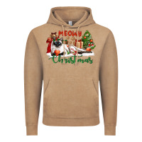 Vintage Coffee siamese cat meowy christmas Vintage Hoodie - LillyAllenDesigns