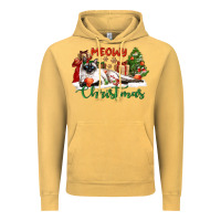Vintage Mustard siamese cat meowy christmas Vintage Hoodie - LillyAllenDesigns