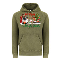 Vintage Olive siamese cat meowy christmas Vintage Hoodie - LillyAllenDesigns
