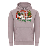 Vintage Zinc siamese cat meowy christmas Vintage Hoodie - LillyAllenDesigns