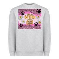 Heather Grey life is better with a cat Heavyweight Sweatshirt - TumblerDesignByShophia