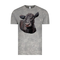 Cloud Rock Black Angus Cow Illustrations Vintage Tee - LillyAllenDesigns