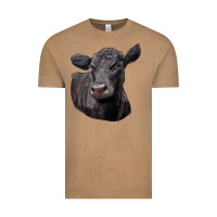Vintage Coffee Black Angus Cow Illustrations Vintage Tee - LillyAllenDesigns