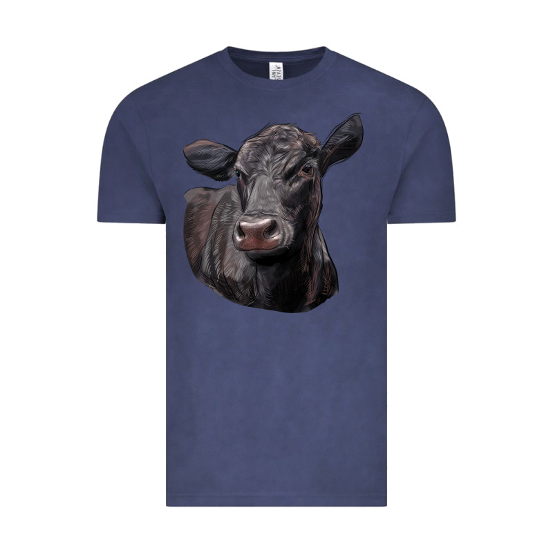Black Angus Cow Illustrations Vintage Tee by LillyAllenDesigns | Teevron