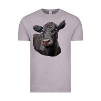 Vintage Zinc Black Angus Cow Illustrations Vintage Tee - LillyAllenDesigns