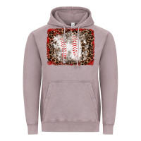 Vintage Zinc baseball leopard background Vintage Hoodie - RanaPortraitStore