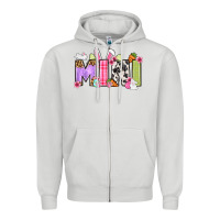 Dove Grey Easter mini Zipper Hoodie - OliviaCreatesArt