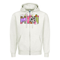 Oatmeal Heather Easter mini Zipper Hoodie - OliviaCreatesArt