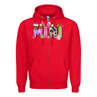 Red Easter mini Zipper Hoodie - OliviaCreatesArt