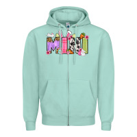 Seafoam Easter mini Zipper Hoodie - OliviaCreatesArt