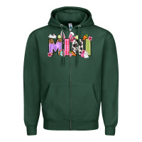 Sports Green Easter mini Zipper Hoodie - OliviaCreatesArt