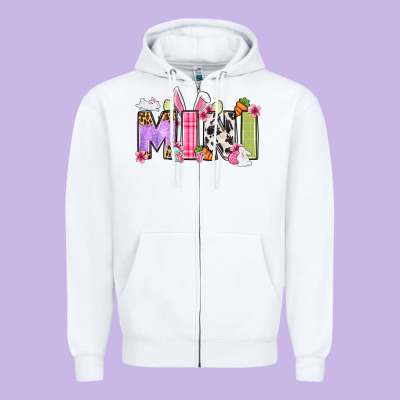 Easter Mini Zipper Hoodie Designed By Oliviacreatesart