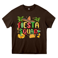 Chocolate Brown fiesta squad Heavy Core Tee - MaliasSmallBusiness
