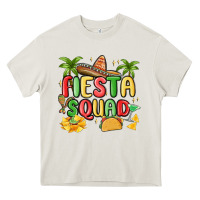 Cream fiesta squad Heavy Core Tee - MaliasSmallBusiness