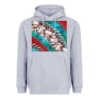 Heather Grey baseball and gemstone tumbler Heavyweight Hoodie - BundleAndBundleShop