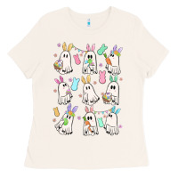 Bone bunny ghost Ladies Tee - MaliasSmallBusiness