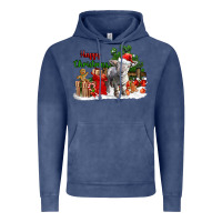 Vintage Denim happy christmas southdown baby sheep Vintage Hoodie - LillyAllenDesigns