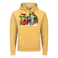 Vintage Mustard happy christmas southdown baby sheep Vintage Hoodie - LillyAllenDesigns