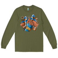 Army Green Football afro girl sneakers Long Sleeve Tee - RanaPortraitStore