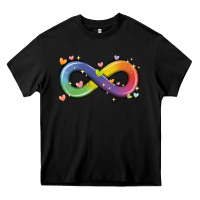 Black infinity symbol autism Heavy Core Tee - MaliasSmallBusiness