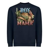 Navy Boy Mama western cactus Cowboy Heavyweight Sweatshirt - HowdyJamesFarm