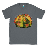 Charcoal Heather Gymnocalycium Variegated Cactus Classic Tee - LillyAllenDesigns