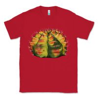 Red Gymnocalycium Variegated Cactus Classic Tee - LillyAllenDesigns