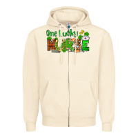 Sandshell St. Patrick's One lucky Nurse Zipper Hoodie - OliviaCreatesArt