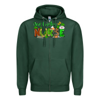 Sports Green St. Patrick's One lucky Nurse Zipper Hoodie - OliviaCreatesArt