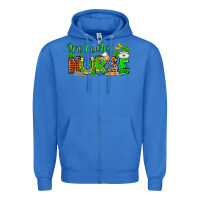 True Royal St. Patrick's One lucky Nurse Zipper Hoodie - OliviaCreatesArt