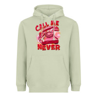 Call Me Never Heavyweight Hoodie | Teevron