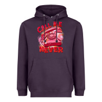 Plum call me never Heavyweight Hoodie - FaDigitalArtStudio