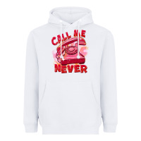 White call me never Heavyweight Hoodie - FaDigitalArtStudio