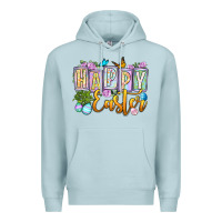 Blue Mist Happy Easter Premium Hoodie - OliviaCreatesArt
