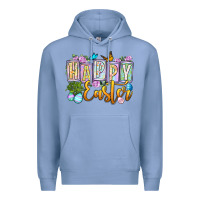 Colony Blue Happy Easter Premium Hoodie - OliviaCreatesArt