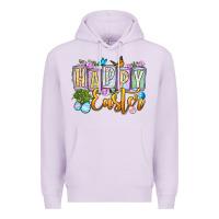 Lilac Happy Easter Premium Hoodie - OliviaCreatesArt