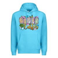 Ocean Blue Happy Easter Premium Hoodie - OliviaCreatesArt