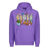 Purple Happy Easter Premium Hoodie - OliviaCreatesArt