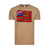 Vintage Coffee leopard baseball flag5 Vintage Tee - JahusDesignShop