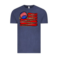 Vintage Denim leopard baseball flag5 Vintage Tee - JahusDesignShop