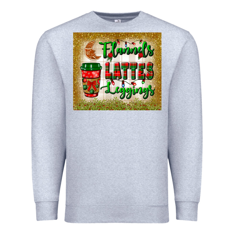 Flannels Lattes Leggings Tumbler Premium Sweatshirt by BundleAndBundleShop | Teevron
