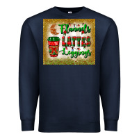 Navy flannels lattes leggings tumbler Premium Sweatshirt - BundleAndBundleShop
